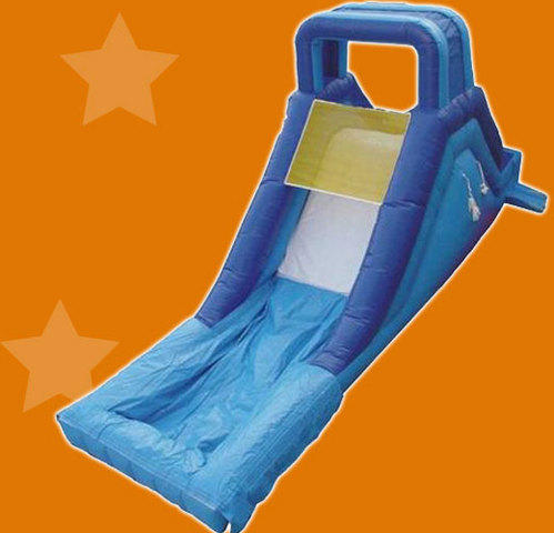 Blue water slide Blue water slide